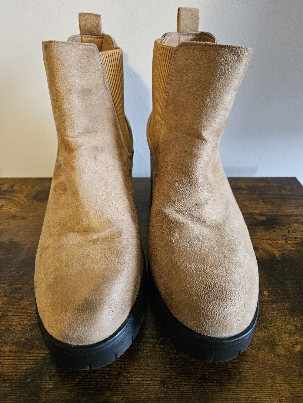 Rue21 Tan Suede Chelsea Boots
